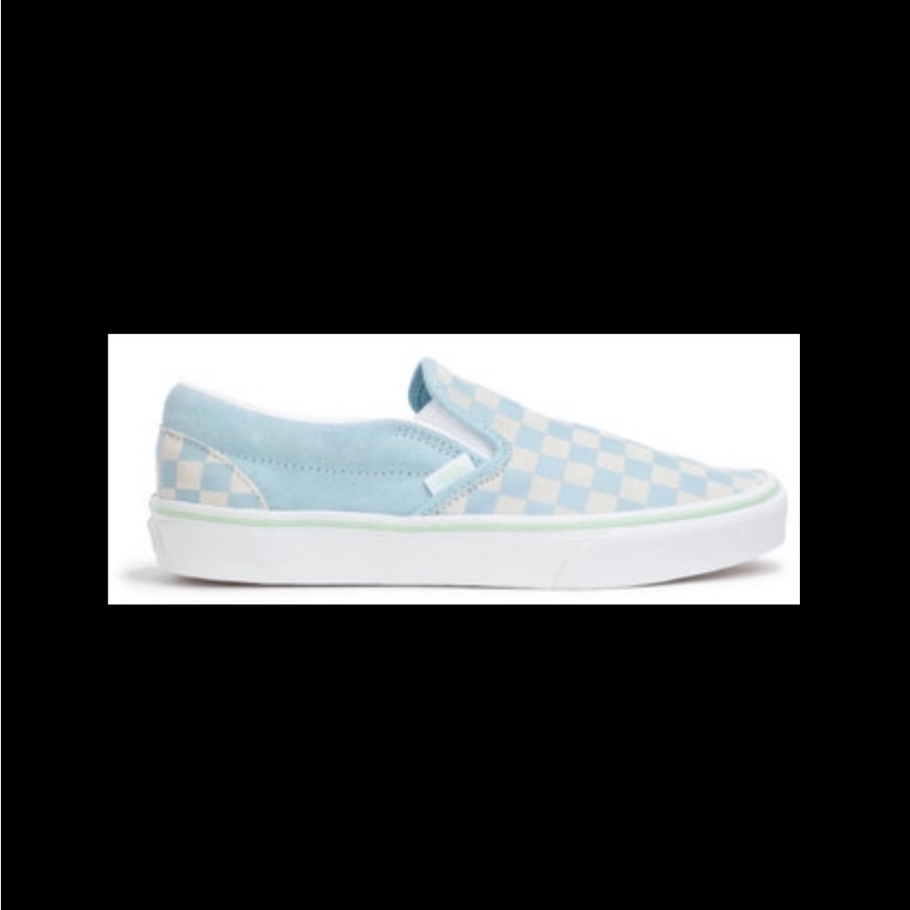 VANS- Blue and White Checkered. NEW IN BOX